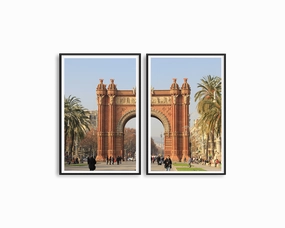 Spain Barcelona Set Includes Two Printsmodern abstract painting decor
