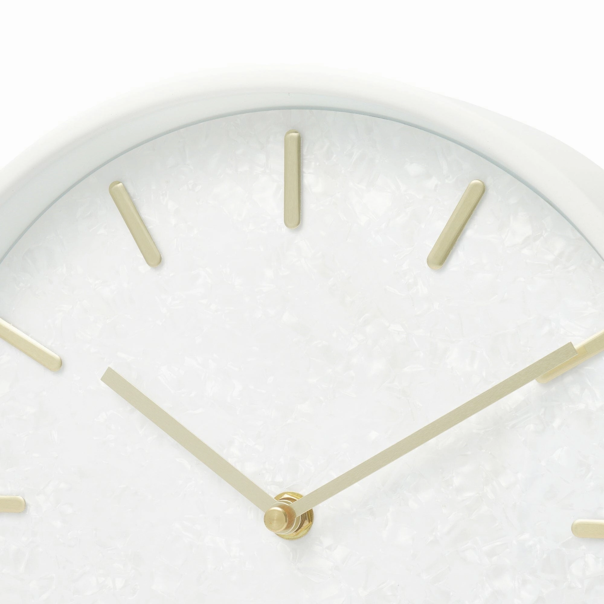 Sparkle Wall Clock White