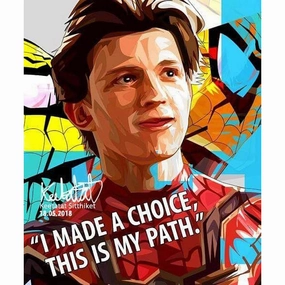 Spiderman Peter Parker Marvel Pop Art Poster Wall Decoration Drawingmodern abstract painting decor
