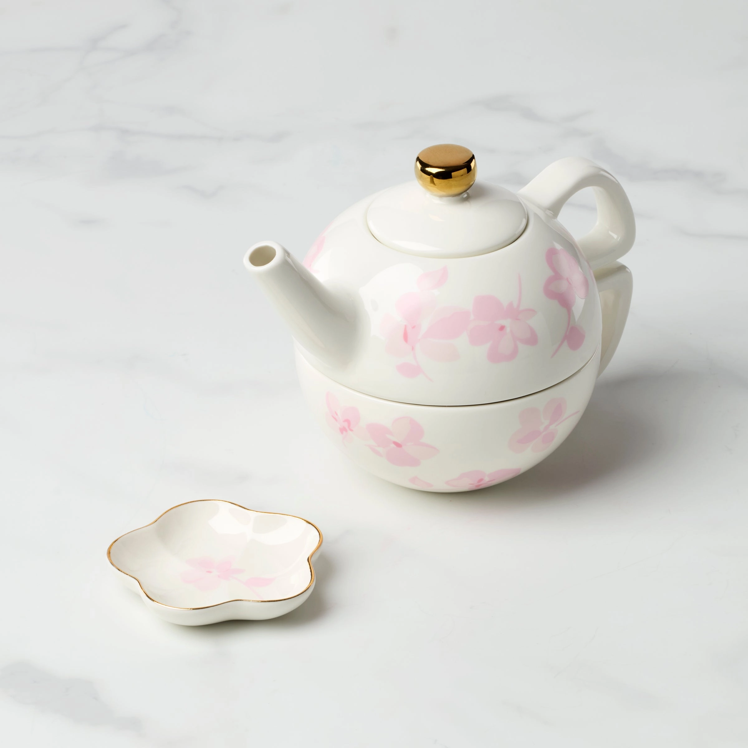 Spring Pansies Tea For One With Tea Bag Holderglass cups ,personalized mugs 