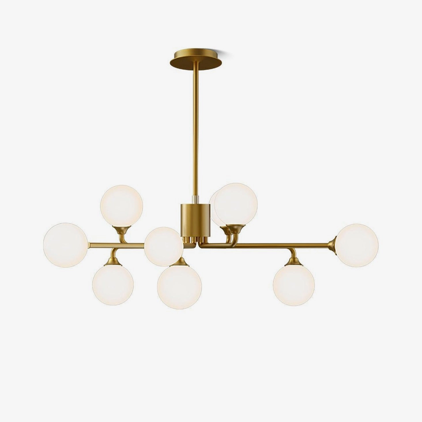 Staggered Glass Globes Chandelier