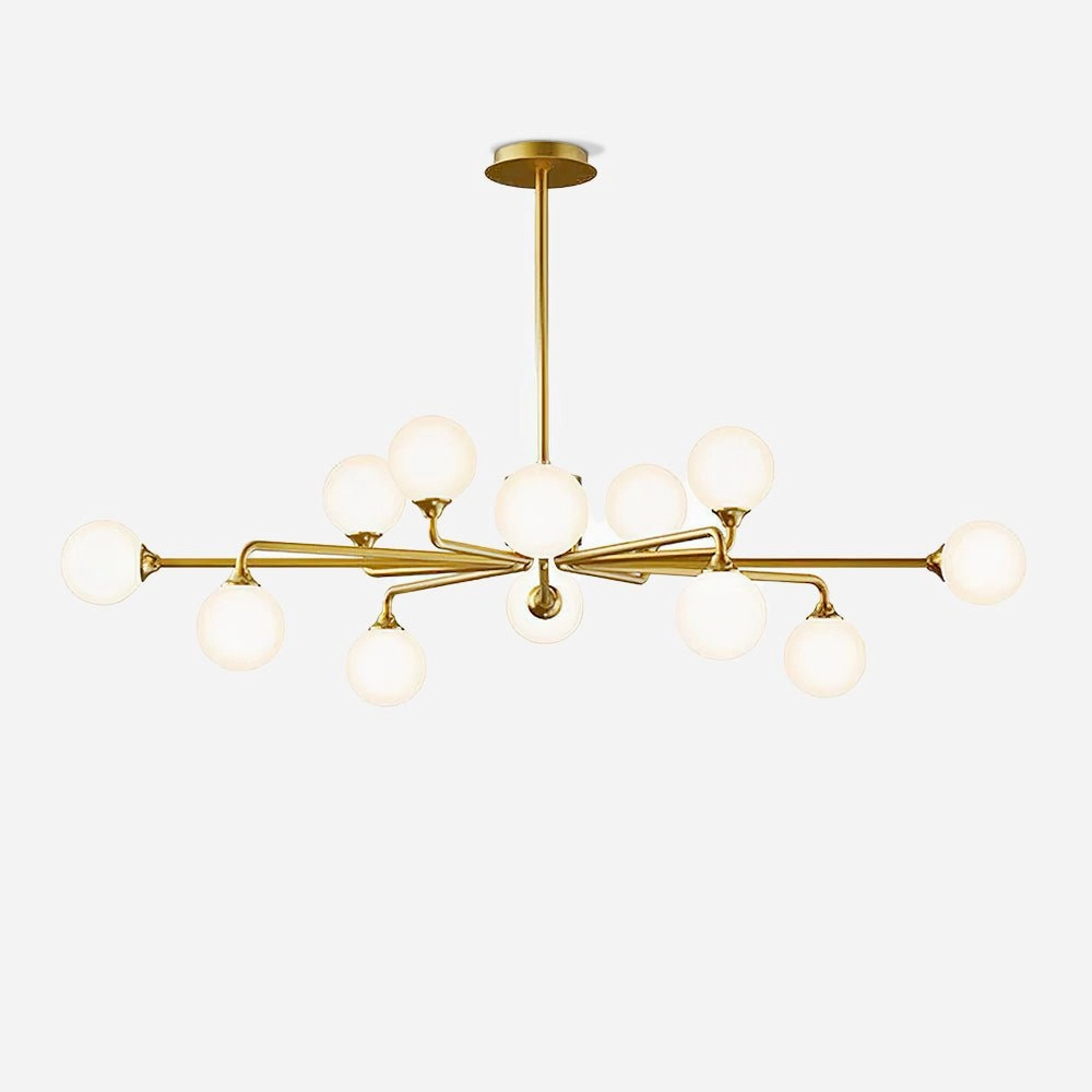 Staggered Glass Globes Chandelier