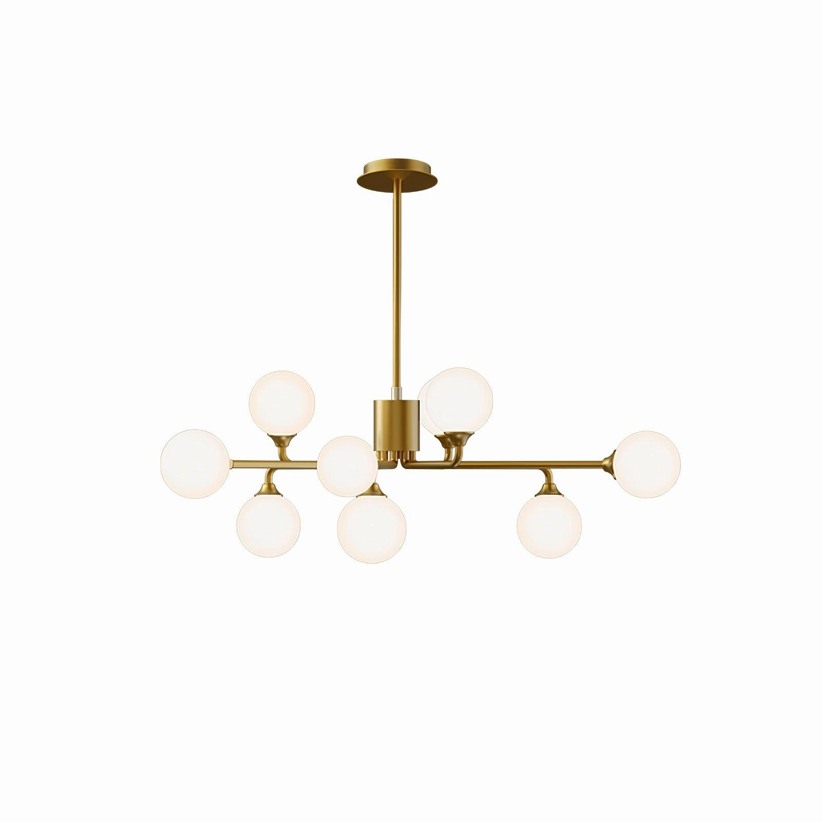 Staggered Glass Globes Chandelier