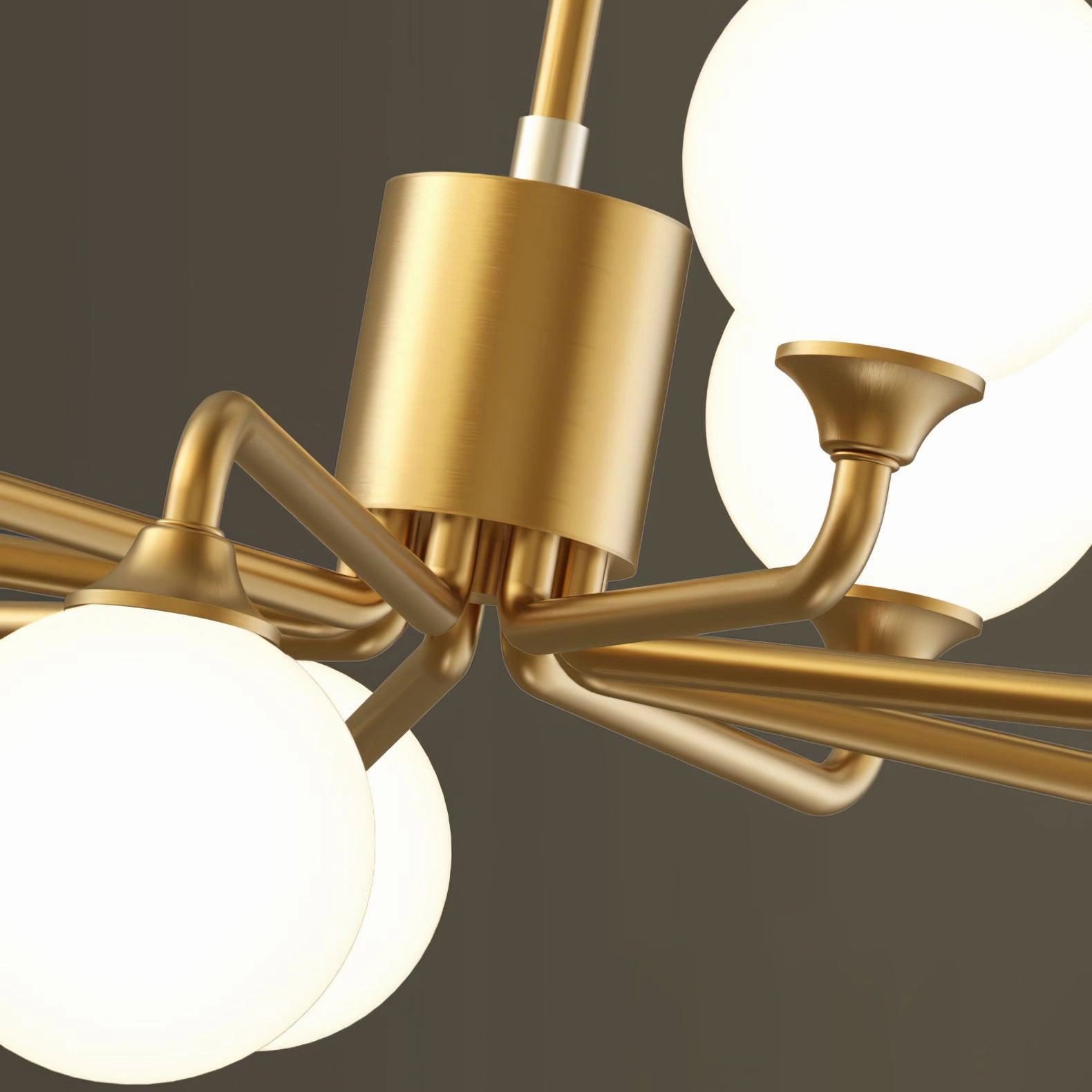 Staggered Glass Globes Chandelier