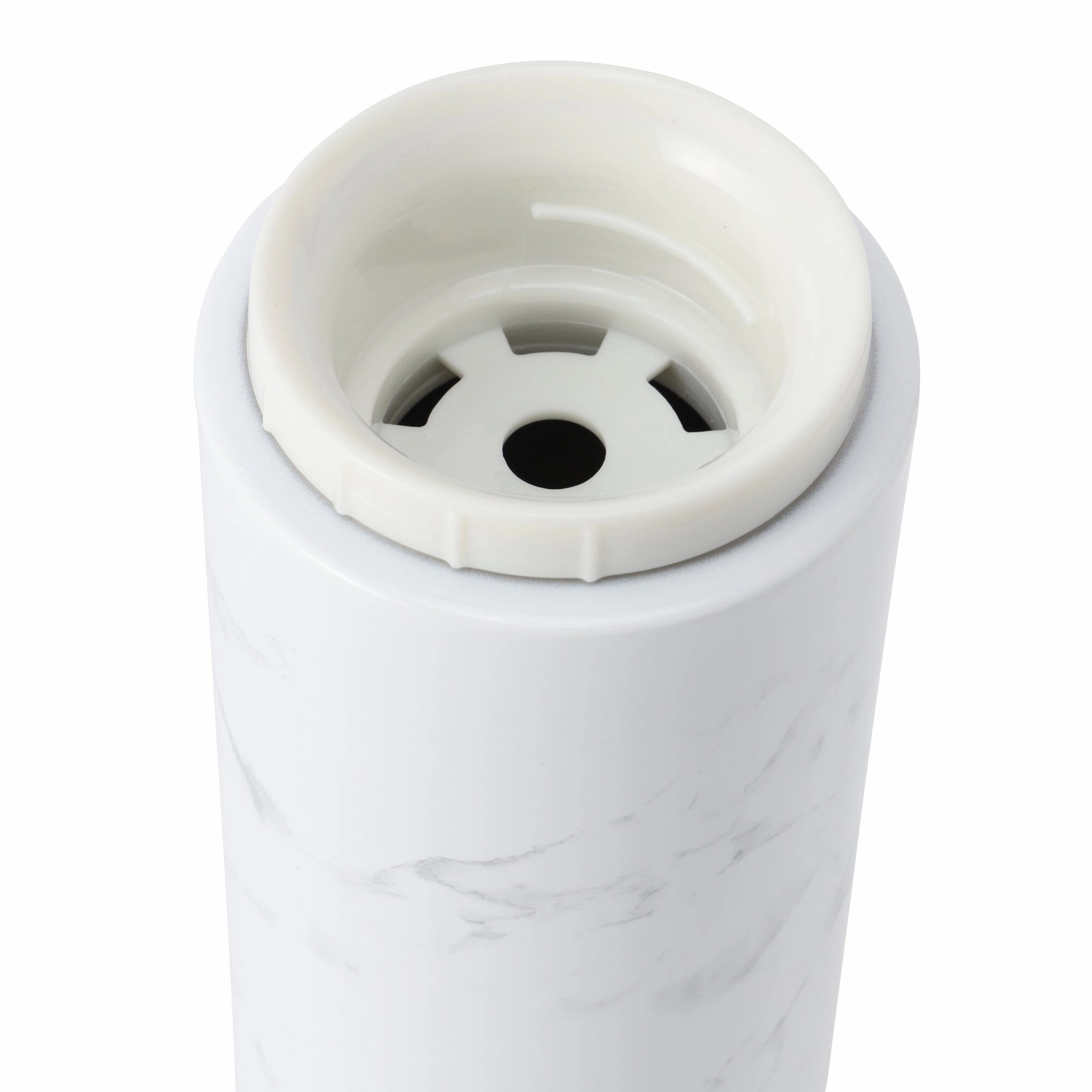 Stainless Steel Bottle With Handle 730ml Marble White
