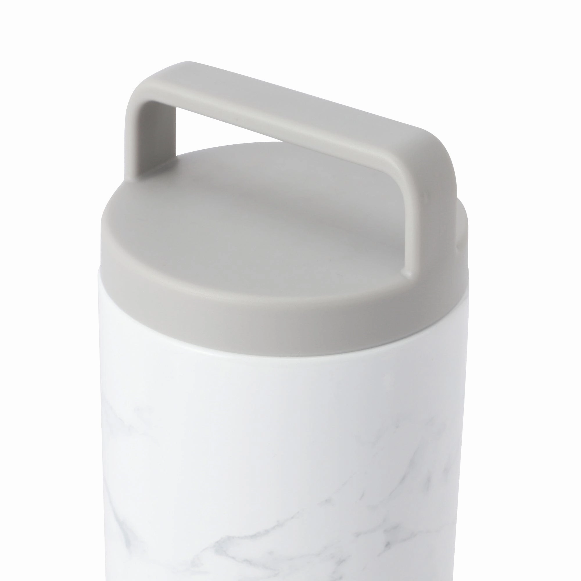 Stainless Steel Bottle With Handle 730ml Marble White