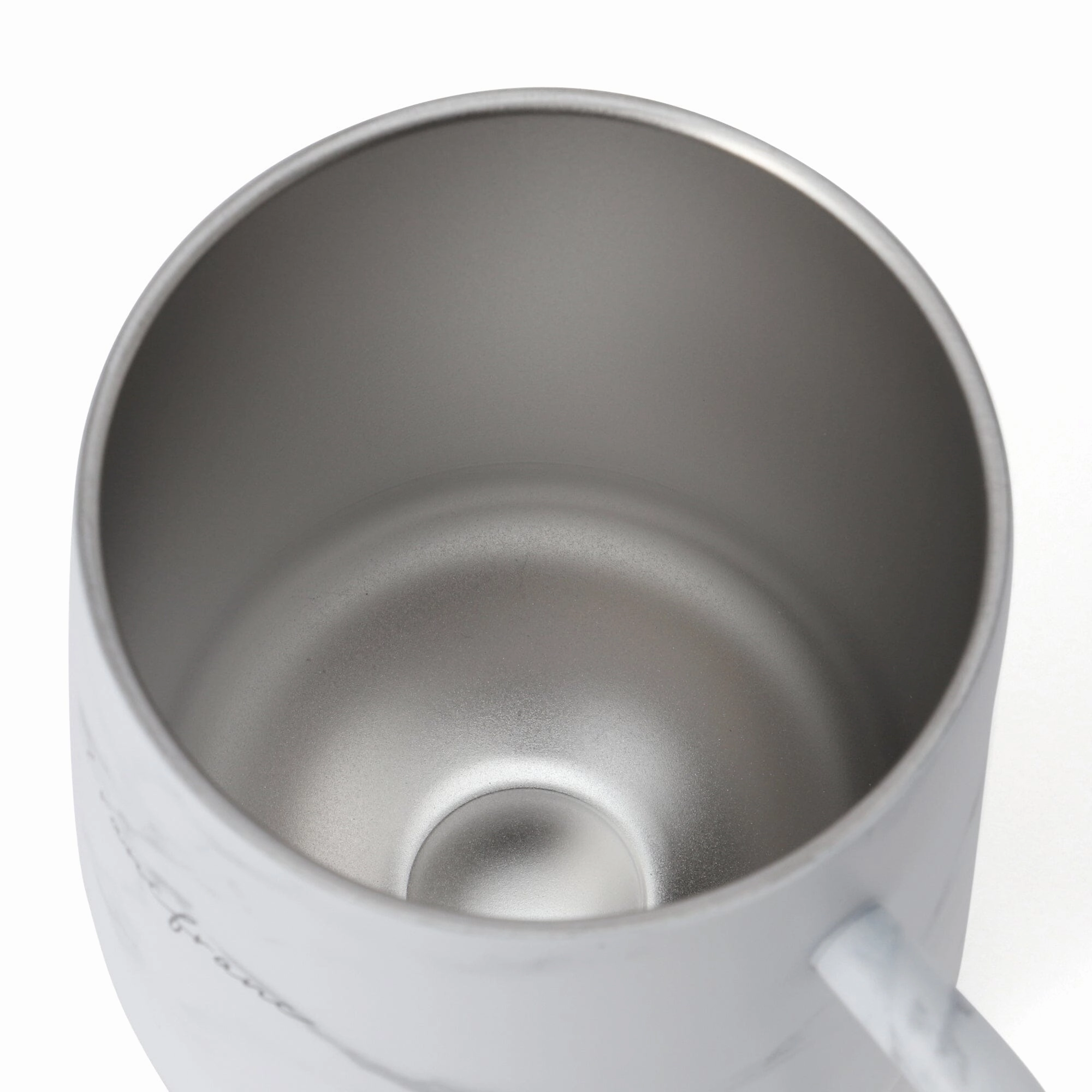 Stainless Steel Thermo Mug with Lid 320ml Marble White