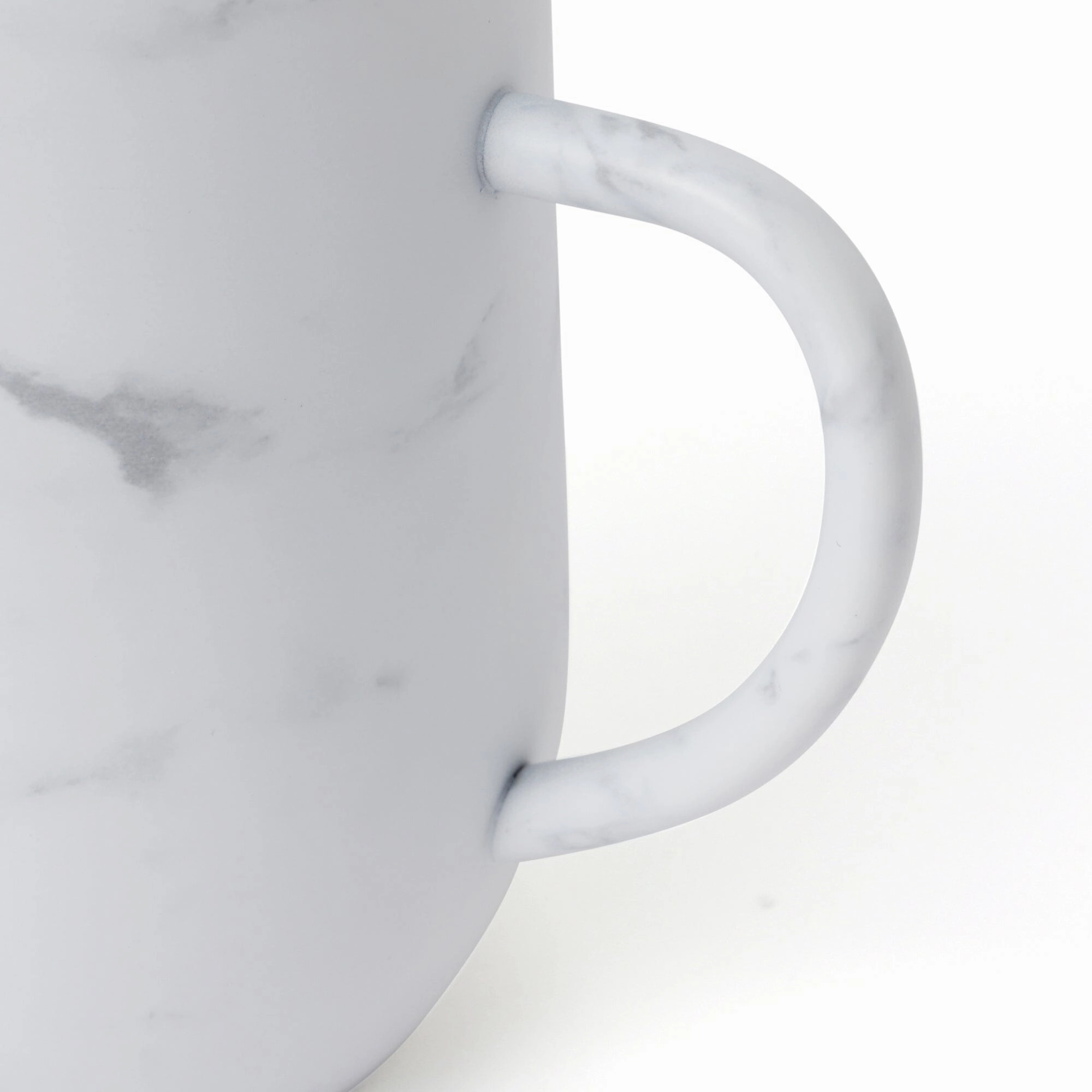 Stainless Steel Thermo Mug with Lid 320ml Marble White