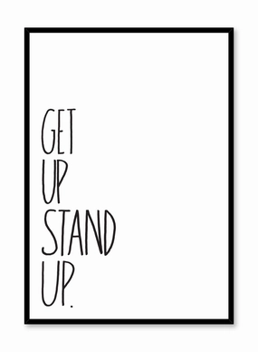 Stand Up, Posterpop culture themed posters