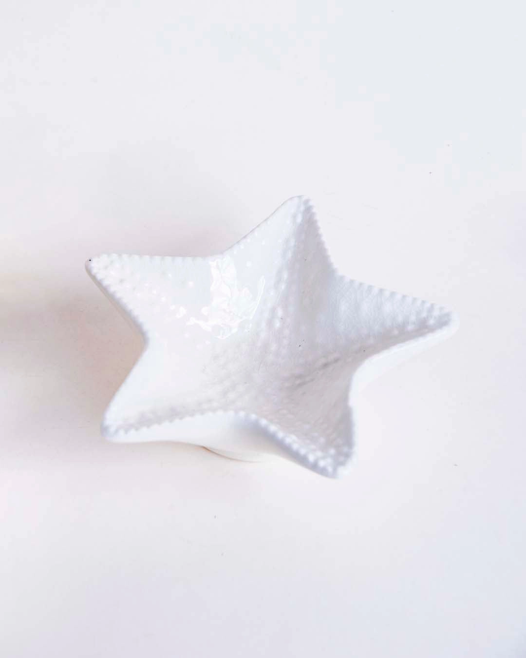 Starfish - Set of 3 White Nut Bowls