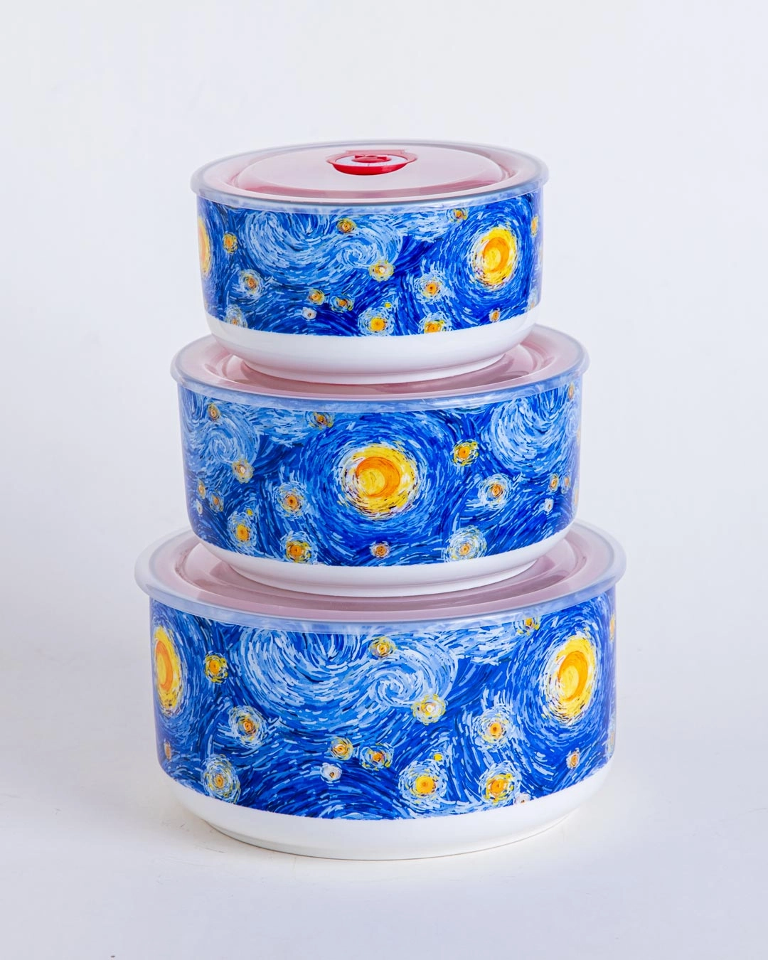 Starry Night Airtight Serving Bowl - Set of 3
