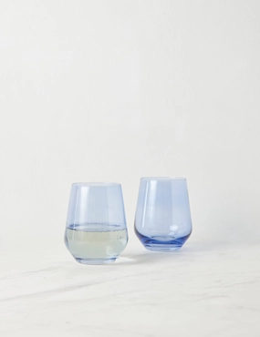 Stemless Wine Glass (Set of 2) by Estelle Colored Glasshome decor ,wall decor 