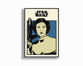 Stencil Leia (May The 4th Special)modern abstract painting decor