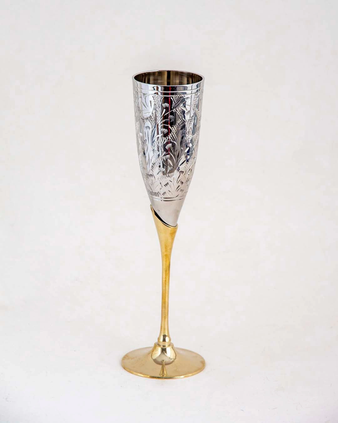 Sterling Flora Champagne Flutes - Set of 6 - 9"