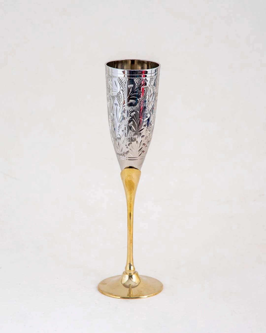 Sterling Flora Champagne Flutes - Set of 6 - 9"