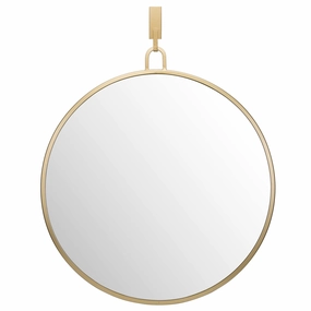 Stopwatch 407A01GO 30-Inch Round Mirror - Goldwall mounted decorative mirror,full length dressing mirror