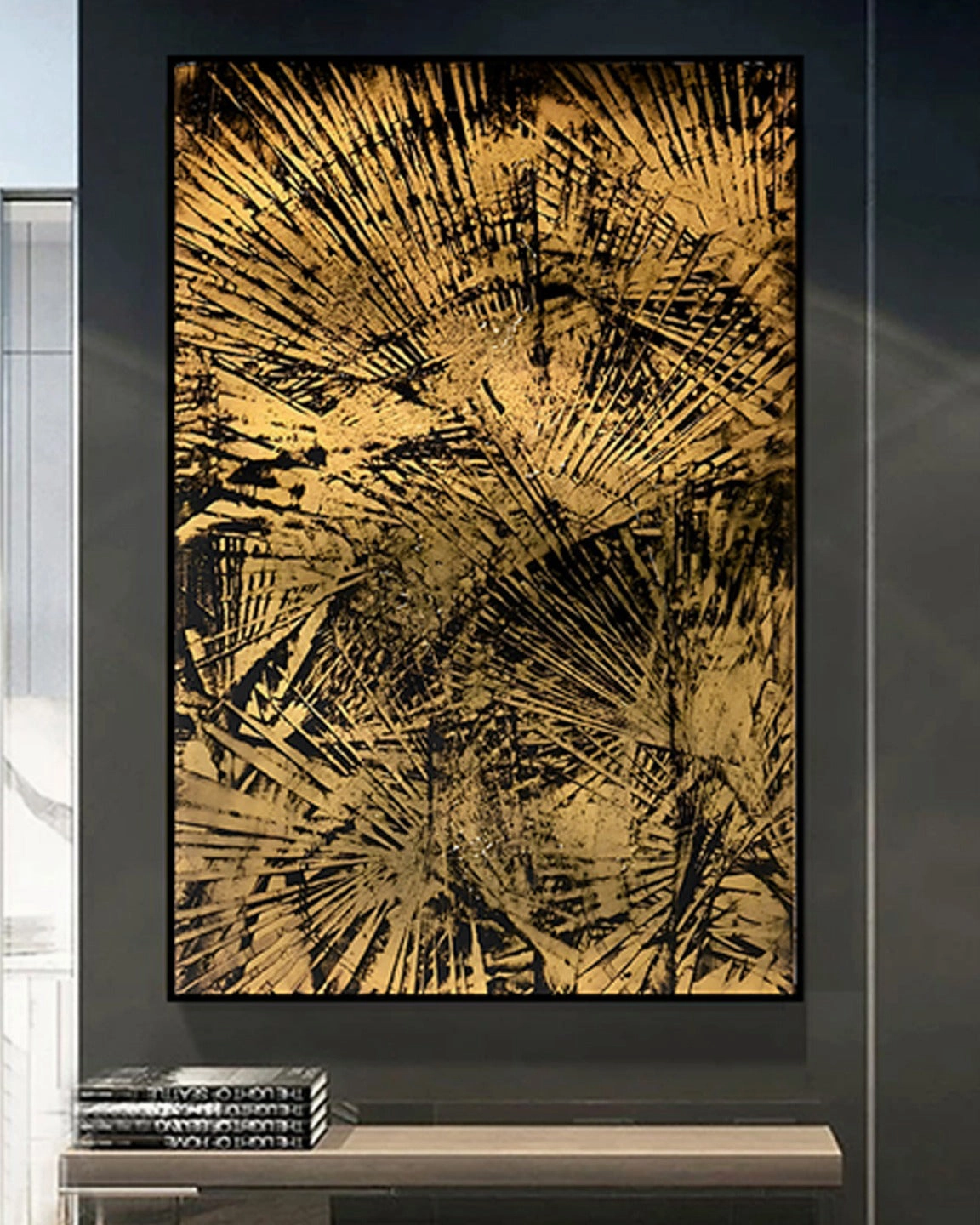 Striking 3D Abstract Oil Paintingnordic style wall decor