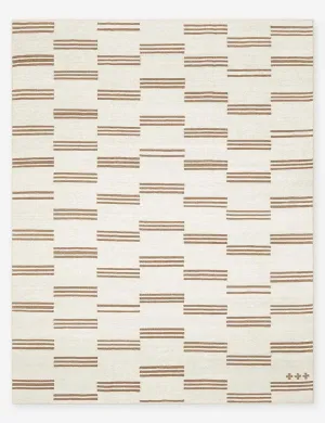 Stripe Break Flatweave Rug by Sarah Sherman Samuelmodern color block patchwork rug