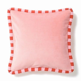 Stripe Piping Cushion Cover 450 X 450 Pinkbedding sets ,throw blankets 