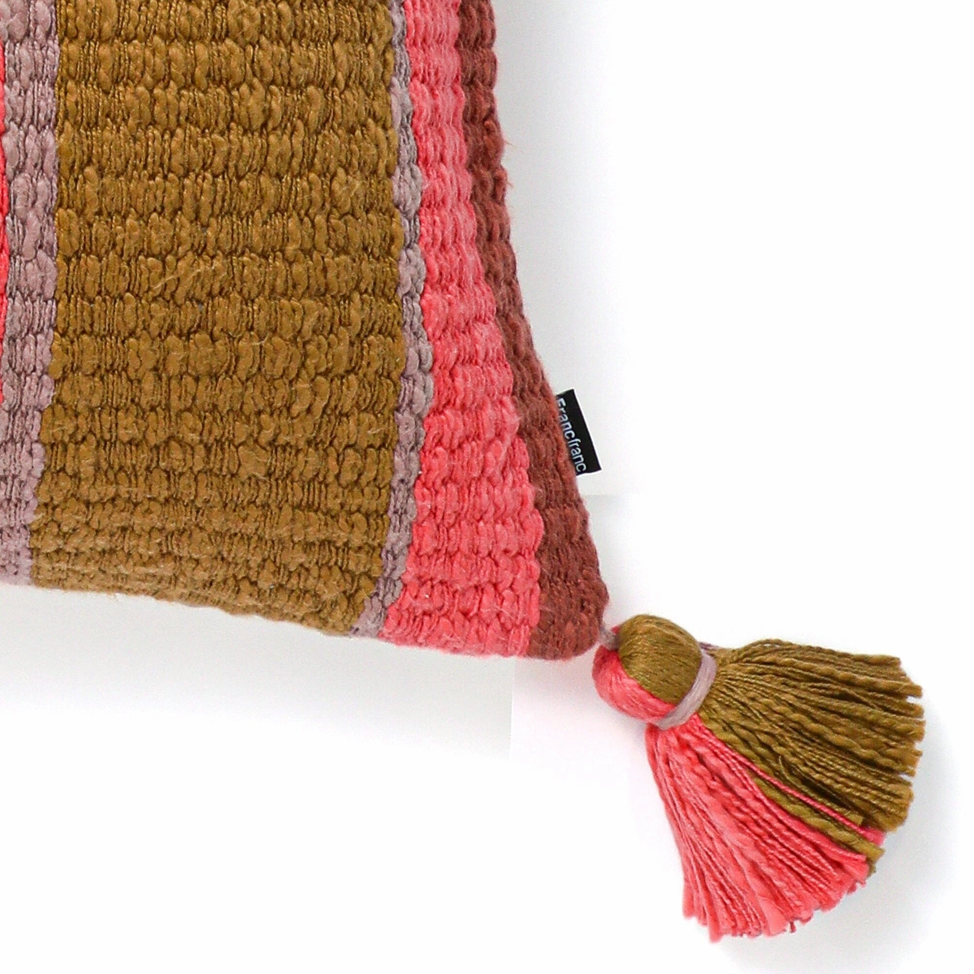 Stripe Tassel Cushion Cover 450 X 450 Multi