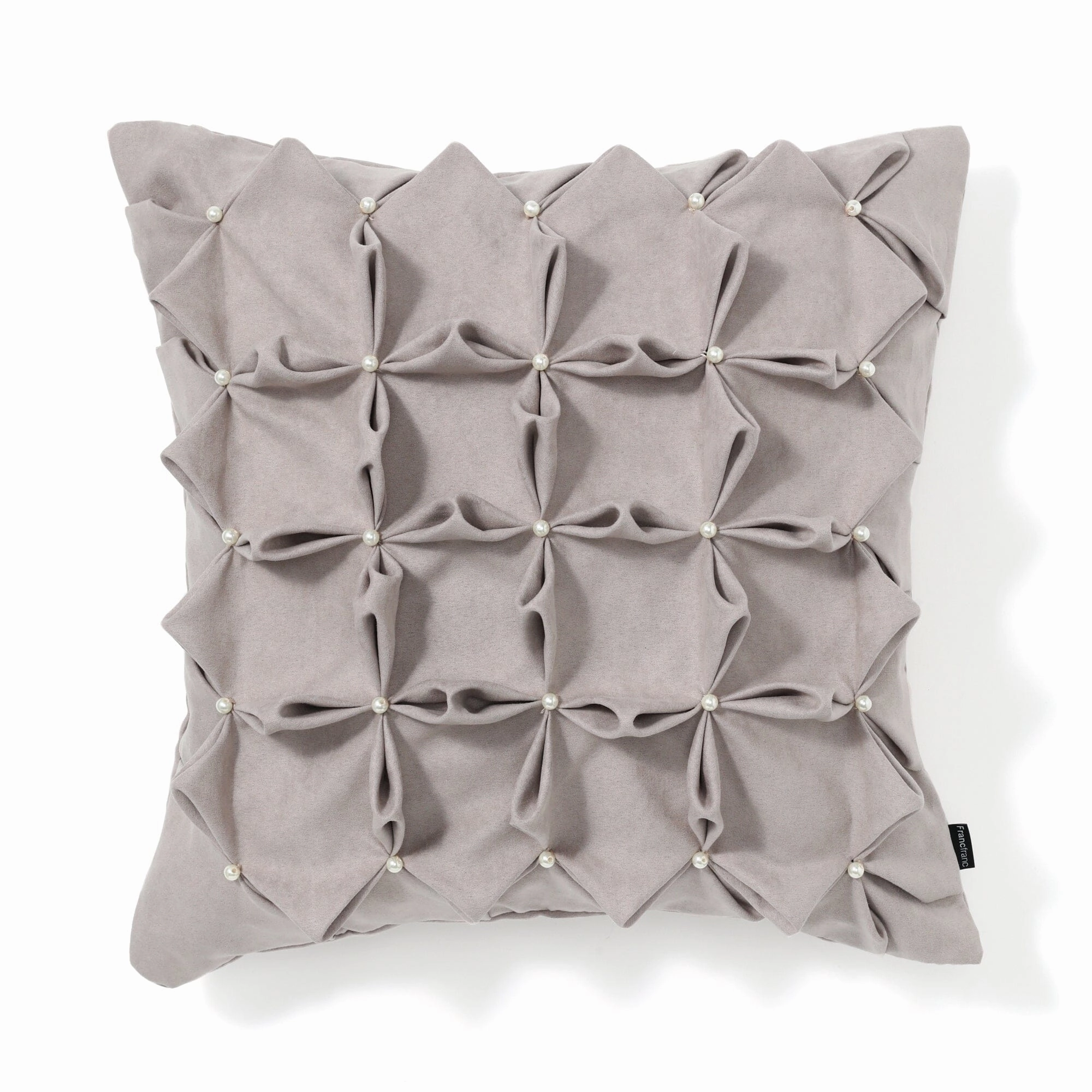 Suede Pearl Cushion Cover 450 X 450 Light Purplebedding sets ,throw blankets 