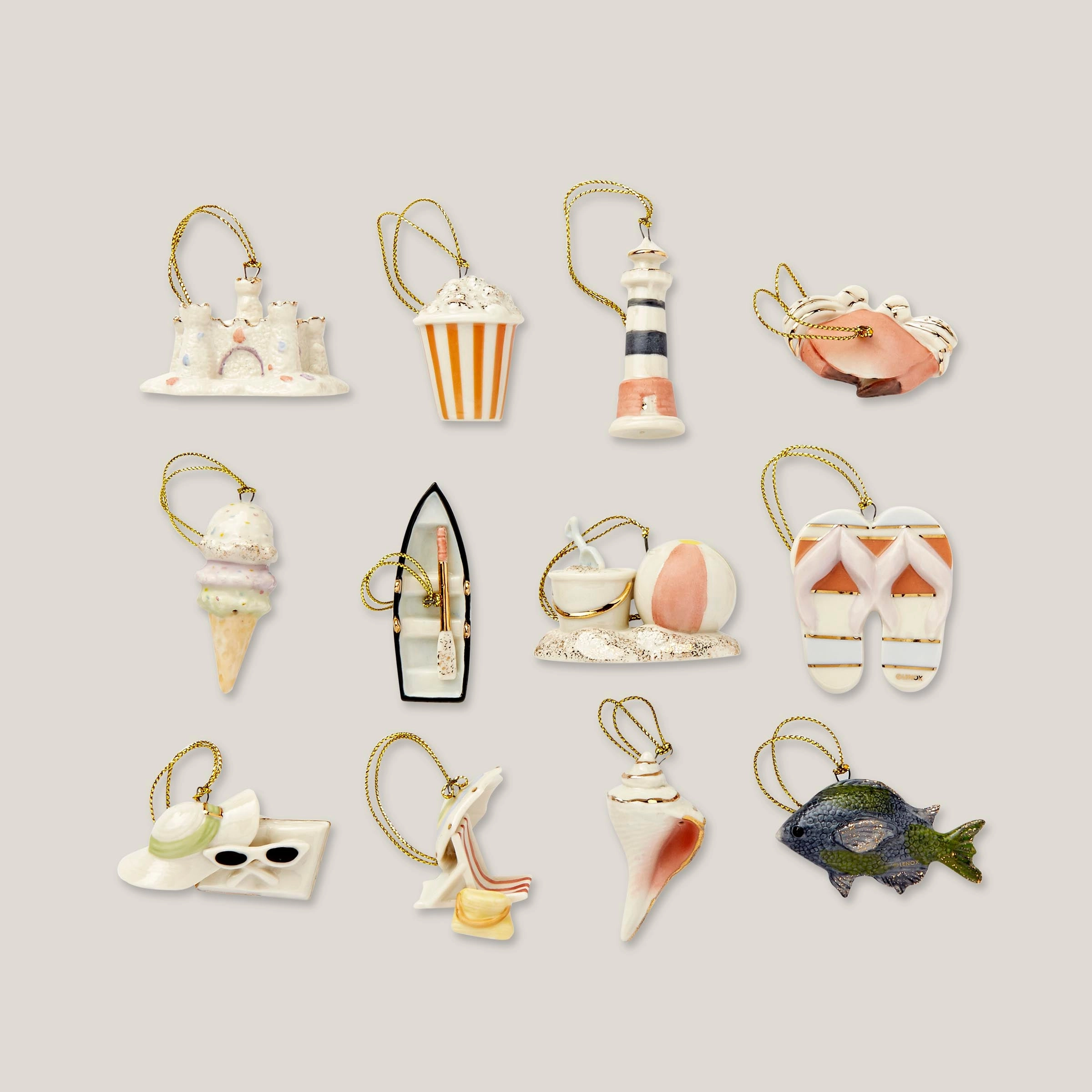 Summer 13-Piece Ornament & Tree Set
