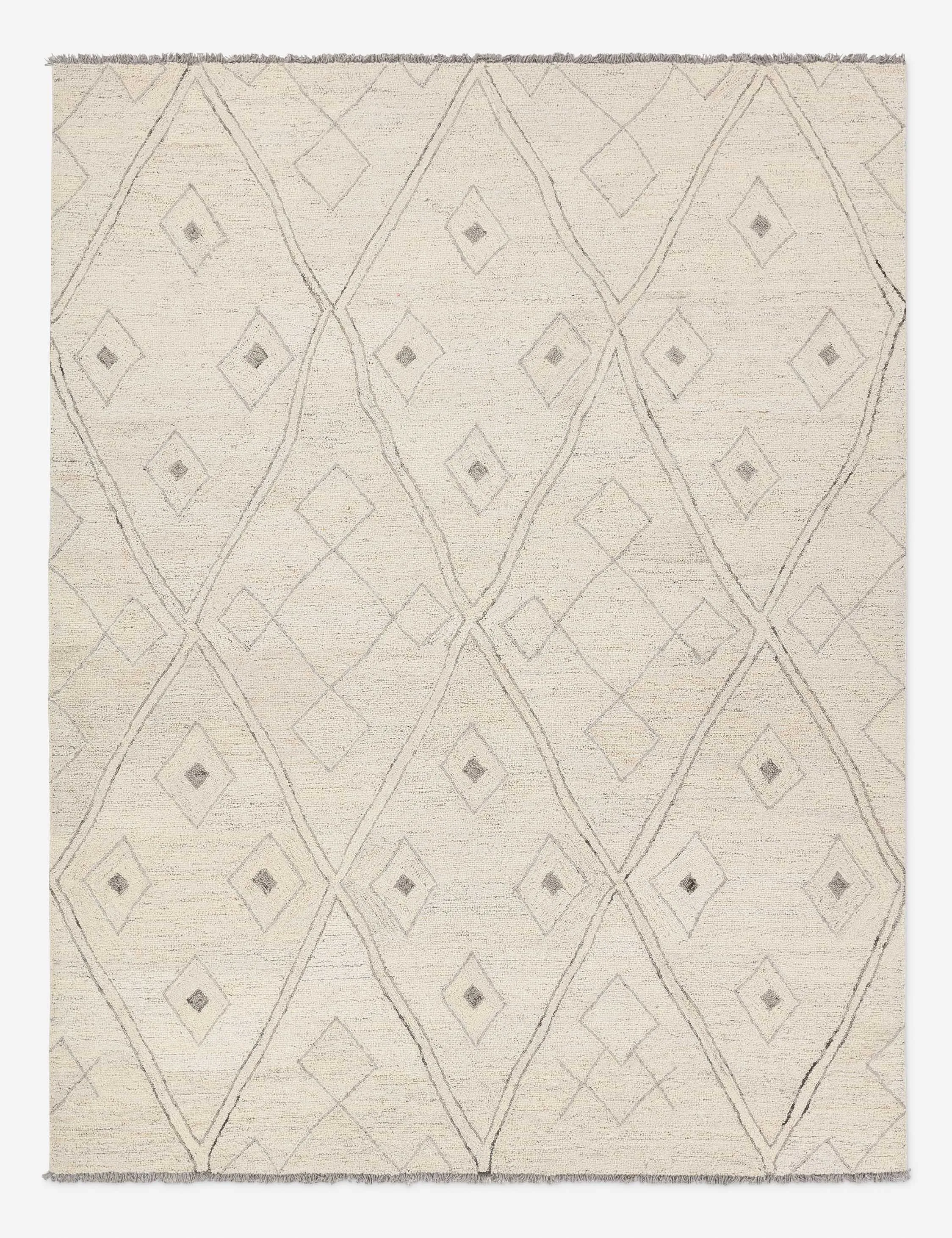 Sunisa Hand-Tufted Wool Moroccan-Style Rugmodern color block patchwork rug
