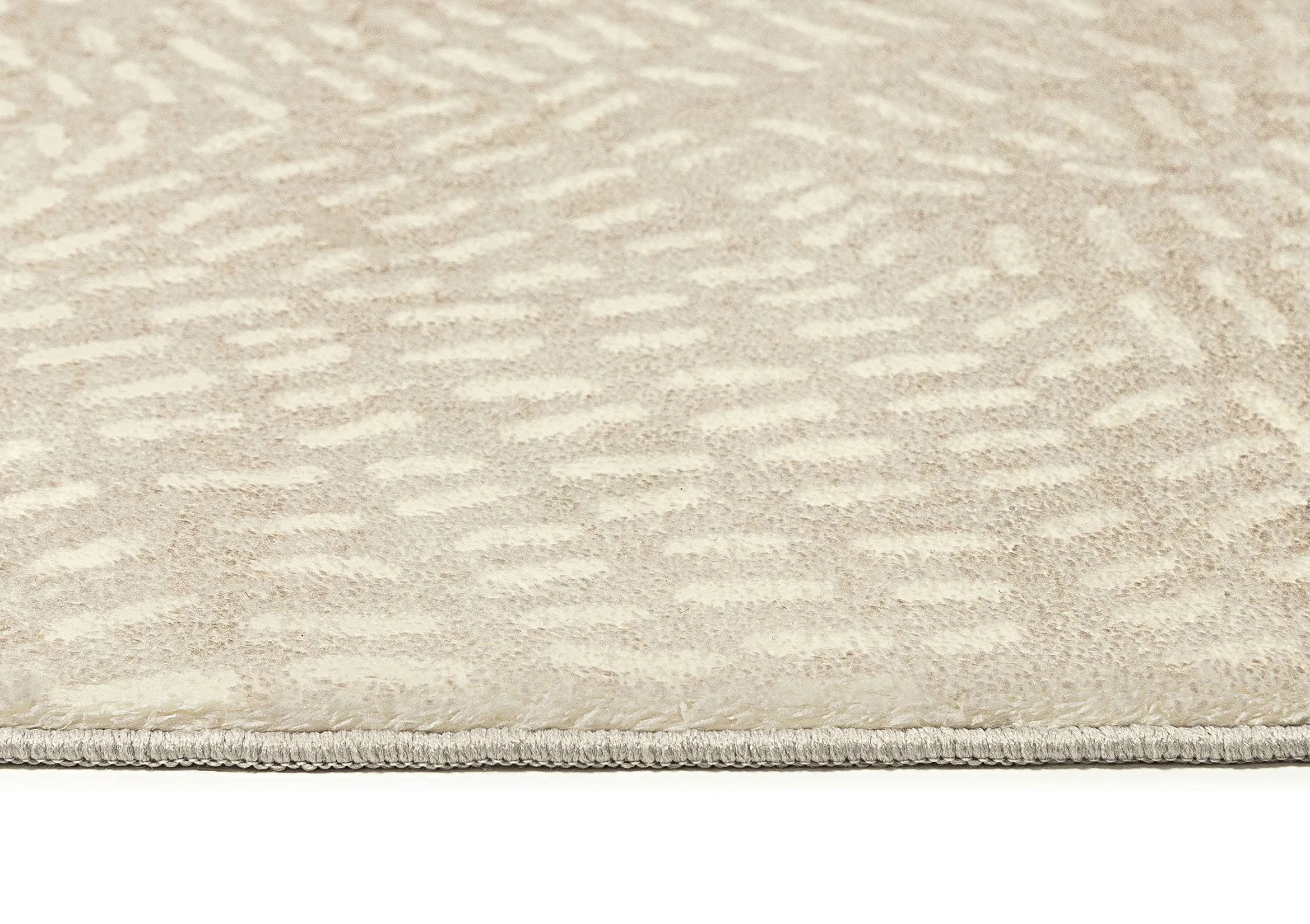 Sunita Grey Cream Circle Dot Pattern Washable Rug