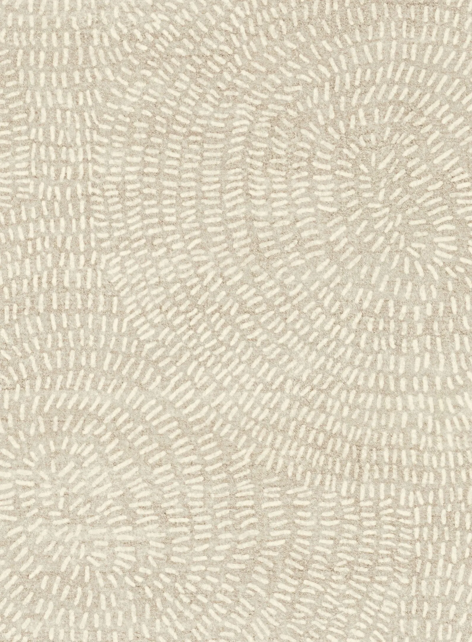 Sunita Grey Cream Circle Dot Pattern Washable Rug