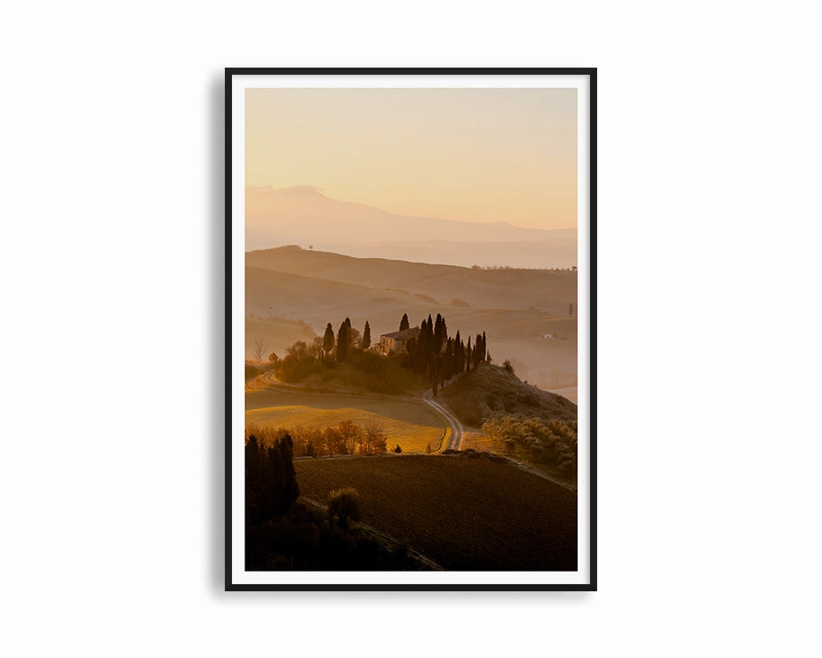 Sunrise Over The Hillmodern abstract painting decor
