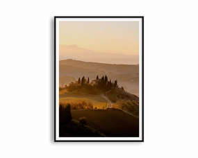 Sunrise Over The Hillmodern abstract painting decor