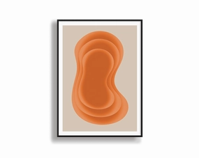 Sunset Glow - Gradient Printnordic style wall decor