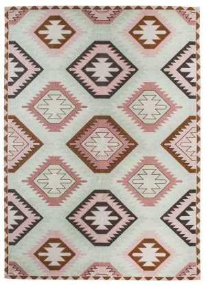Suzie Pink and Green Rug *NO RETURNS UNLESS FAULTYmodern color block patchwork rug