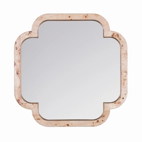 Swiss 455MI36B 36x36 Wall Mirror - Poplar Burl/Weathered Brasswall mounted decorative mirror,full length dressing mirror