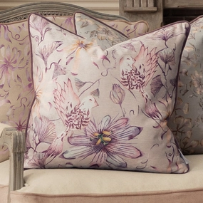 Sybil Printed Piped Cushion Hyacinthbedding sets ,throw blankets 