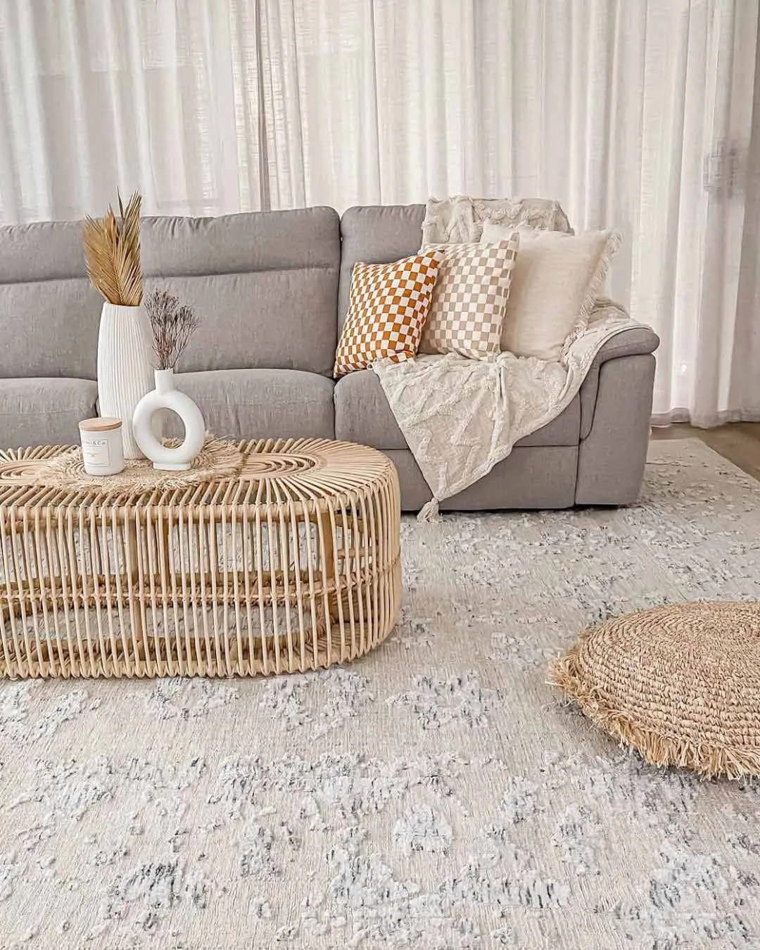 Sylvie Blue and Ivory Floral Transitional Rug *NO RETURNS UNLESS FAULTY