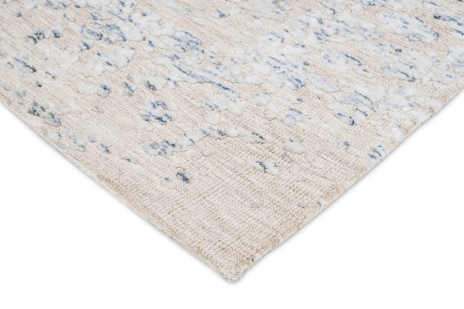 Sylvie Blue and Ivory Floral Transitional Rug *NO RETURNS UNLESS FAULTY