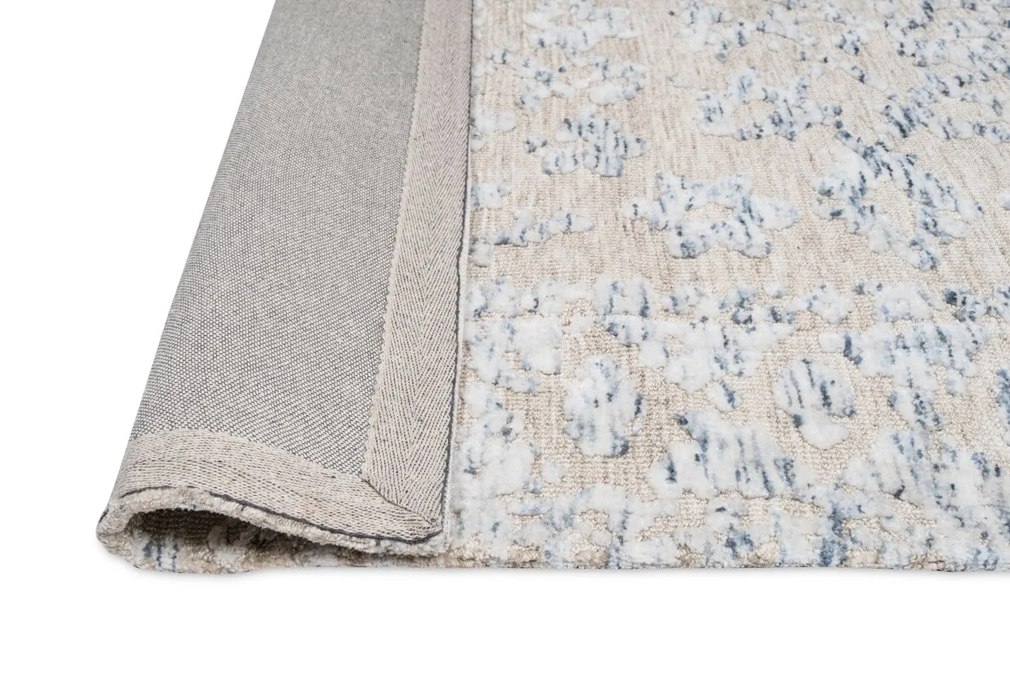Sylvie Blue and Ivory Floral Transitional Rug *NO RETURNS UNLESS FAULTY