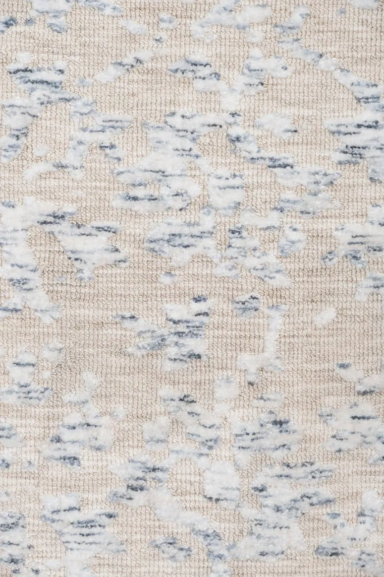 Sylvie Blue and Ivory Floral Transitional Rug *NO RETURNS UNLESS FAULTY