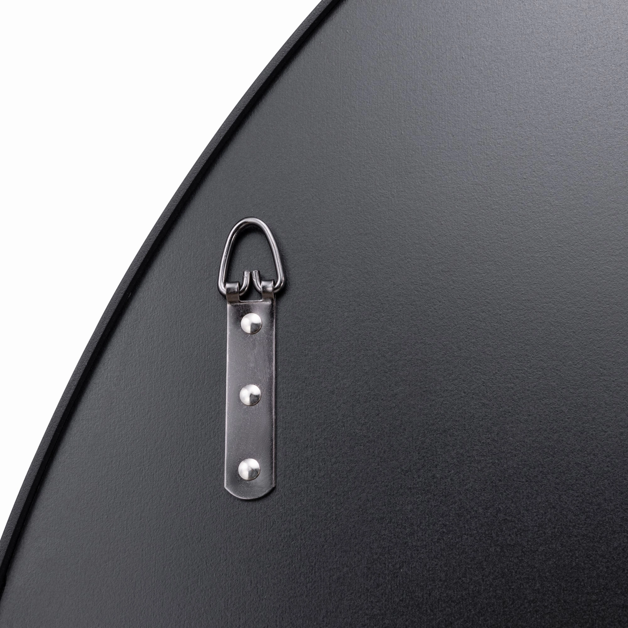 Tablet 458MI40BL 40-Inch Round Wall Mirror - Black