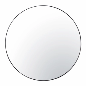 Tablet 458MI50BL 50-Inch Round Wall Mirror - Blackwall mounted decorative mirror,full length dressing mirror