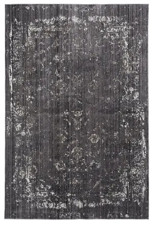 Tamara Dark Grey And Cream Floral Transitional Rug *NO RETURNS UNLESS FAULTYmodern color block patchwork rug