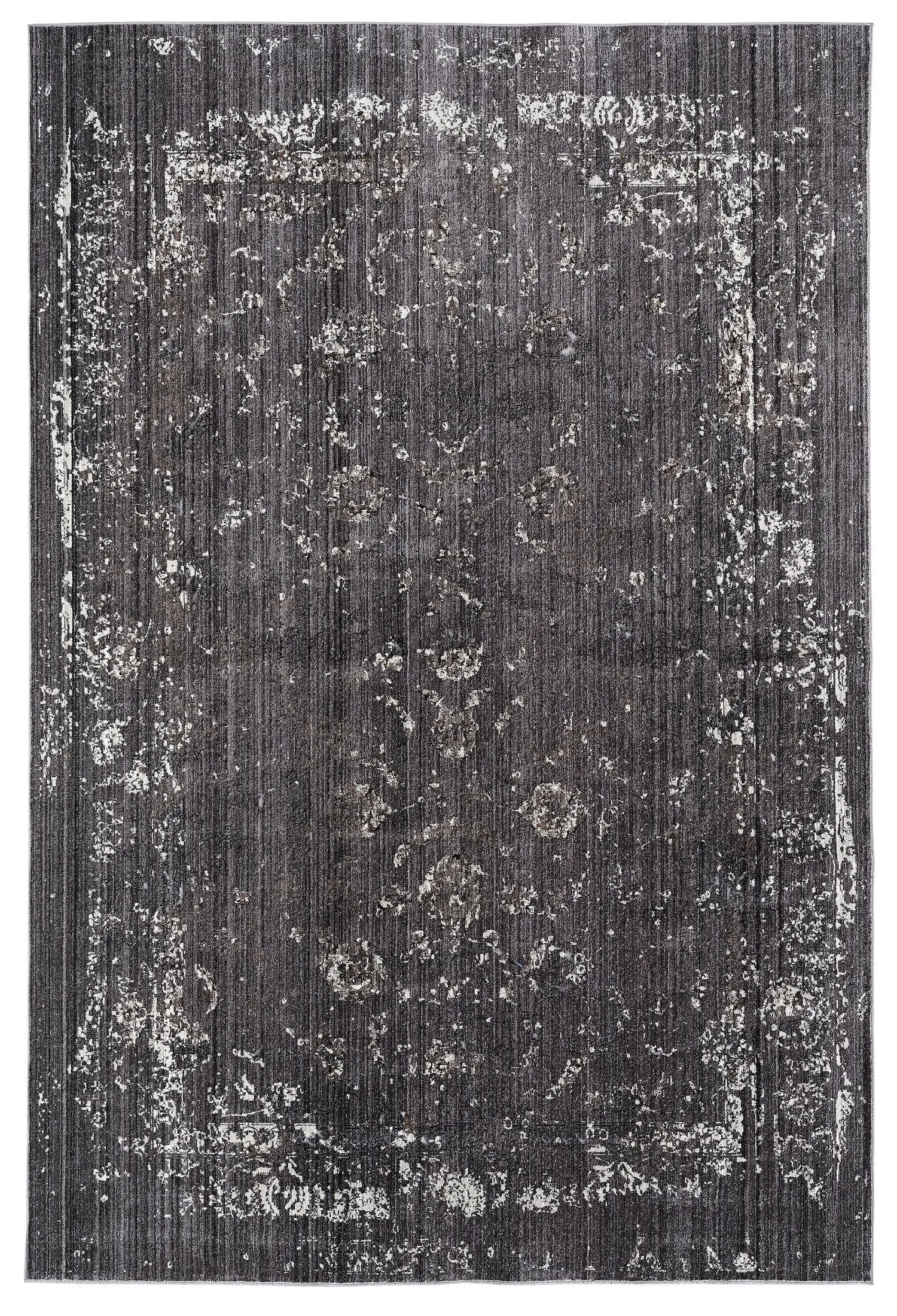 Tamara Dark Grey And Cream Floral Transitional Rug *NO RETURNS UNLESS FAULTYmodern color block patchwork rug