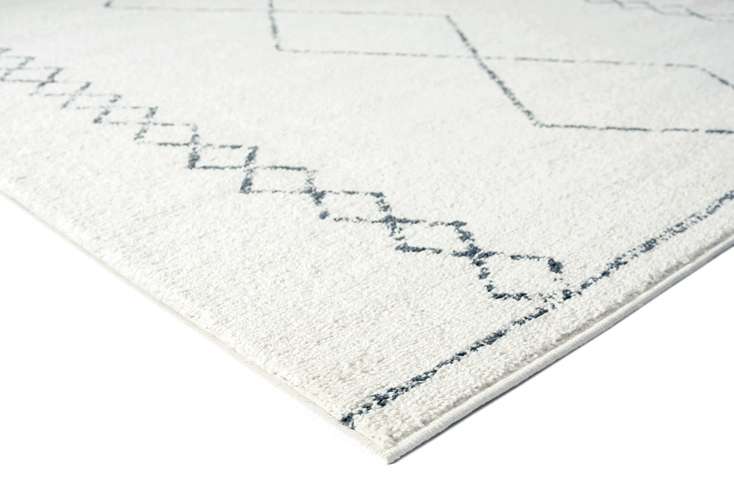 Tamira Grey and Ivory Diamond Tribal Rug *NO RETURNS UNLESS FAULTY