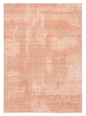 Tammy Pink Coral Minimal Washable Rugmodern color block patchwork rug
