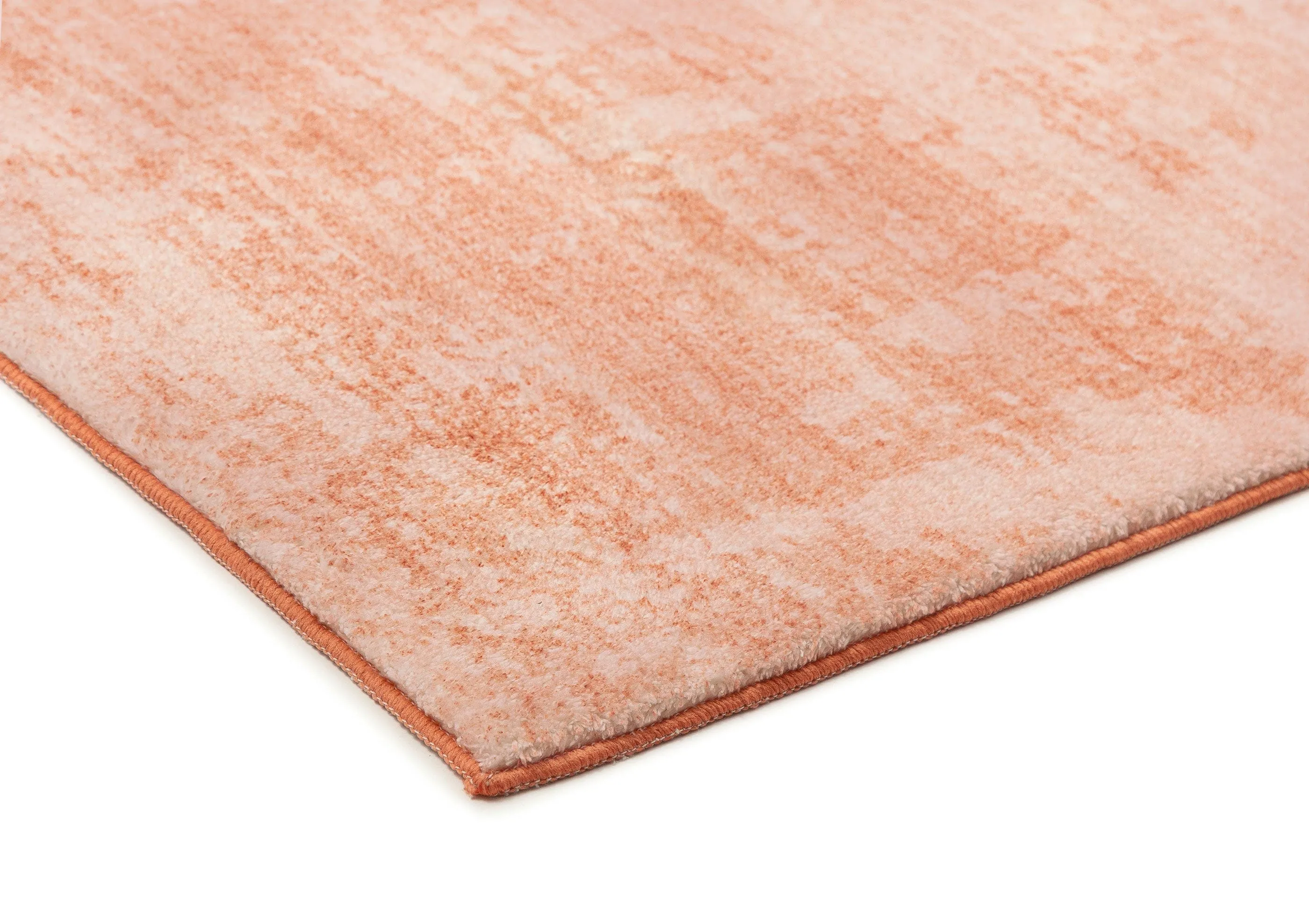 Tammy Pink Coral Minimal Washable Rug