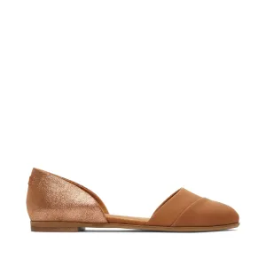 Tan Leather Jutti D'Orsay Flat