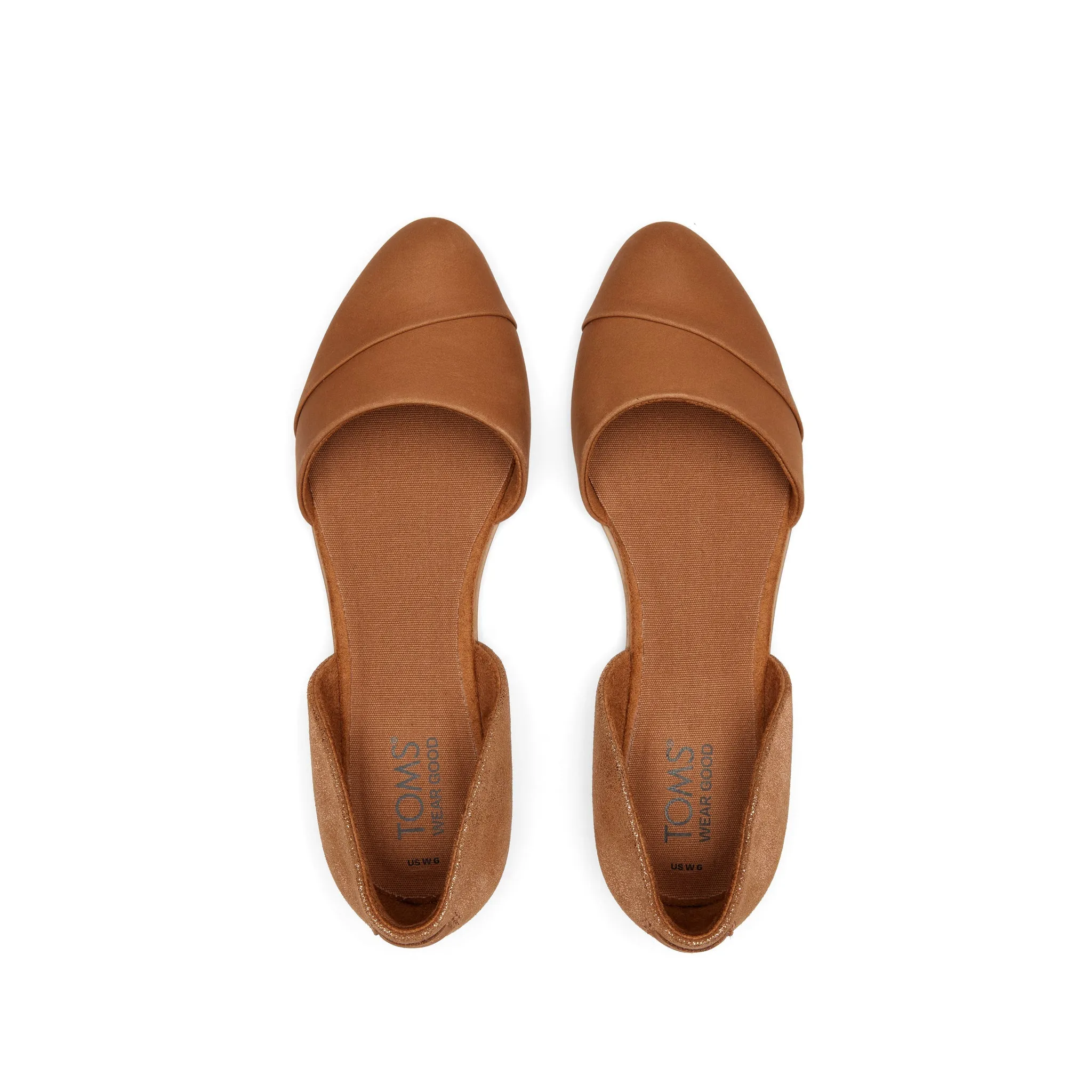 Tan Leather Jutti D'Orsay Flat