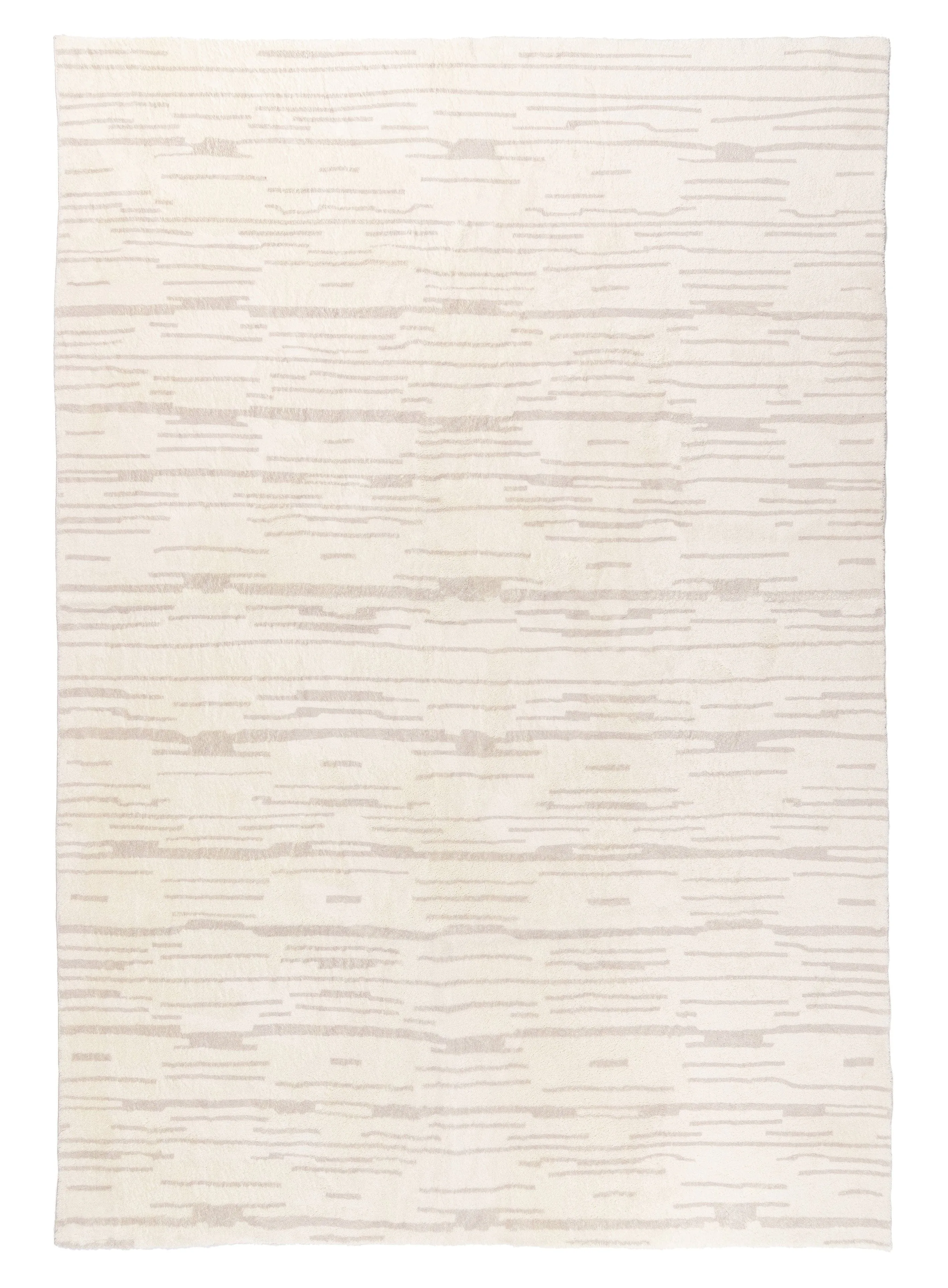 Tandara Grey and Cream Abstract Pattern Washable Rugmodern color block patchwork rug