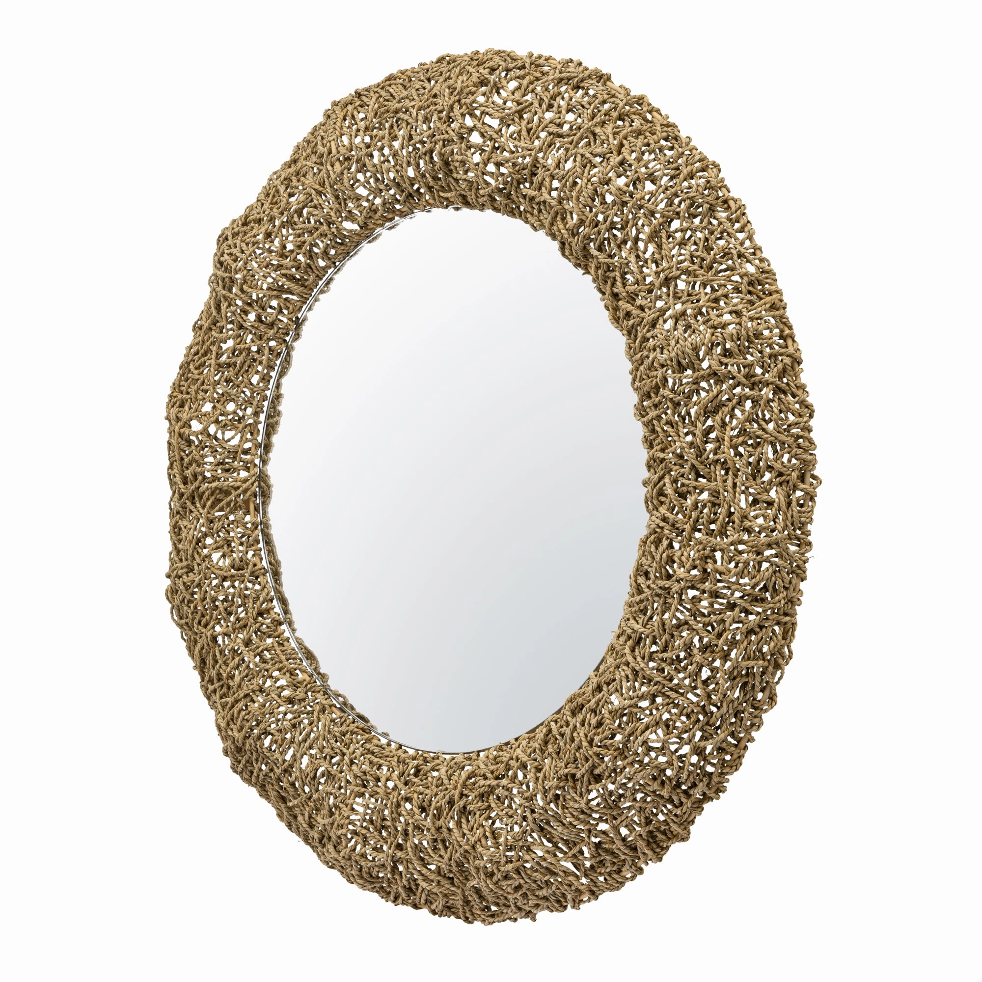 Tangled 407MI11 33-in Wall Mirror - Natural Rope